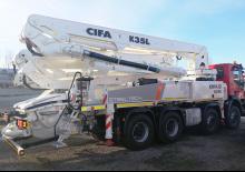 Pompes à béton montées sur camion CIFA K35L