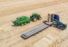 Presses de grandes balles + à haute pression John Deere L633 