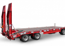 Remorques surbaissées Schwarzmüller 3-axle low loader trailer with straight platform