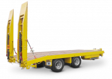 Remorques surbaissées Schwarzmüller Centre-axle low loader trailer with straight platform