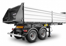 Semi-remorques/bennes Schwarzmüller 2-axle 3-way tipper semitrailer - building site - reinforced