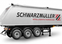 Semi-remorques/bennes Schwarzmüller 3-axle aluminium hollow profile tipper semitrailer