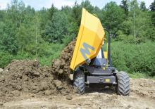 Bennes sur pneus Mecalac TA9sp
