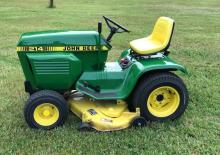 Tondeuses à gazon autoportées et tracteurs de jardin John Deere 214