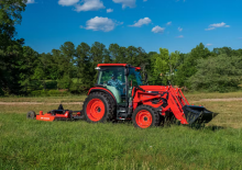 Tracteurs 4WD Kioti RX7340 Powerschuttle Cab