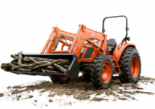 Tracteurs 4WD Kioti RX7340 Powerschuttle