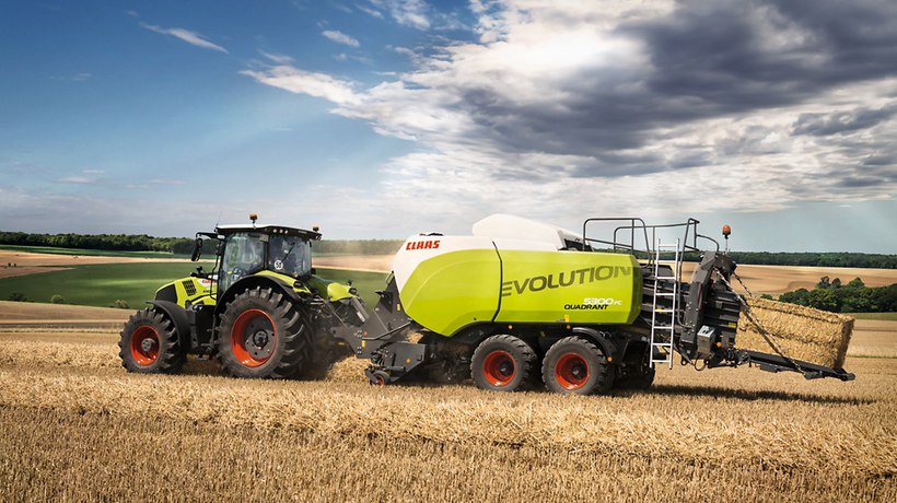 Miniature Presse à Foin ROS – CLAAS QUADRANT 5300RC – Échelle 1/32 – Neuve