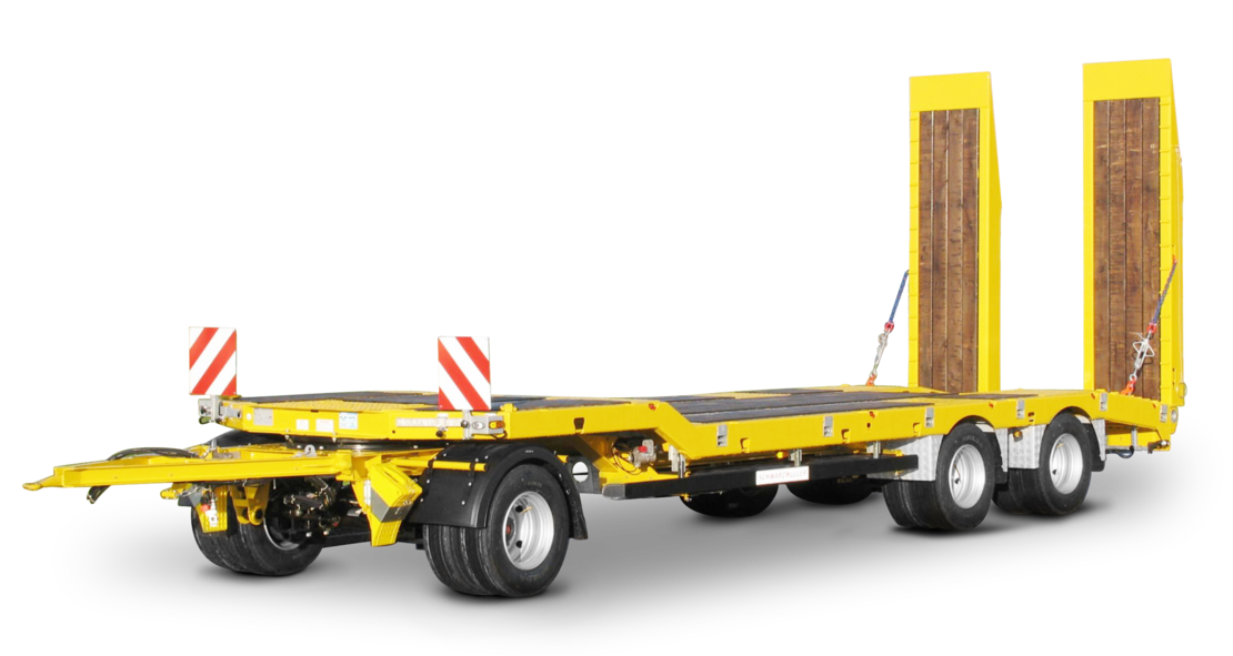 Schwarzmüller 3axle low loader trailer with offset platform Fiches techniques & données